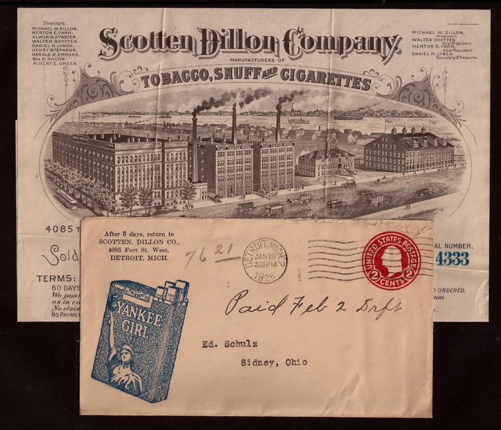 Scotten Dillon Tobacco Co. Advertising